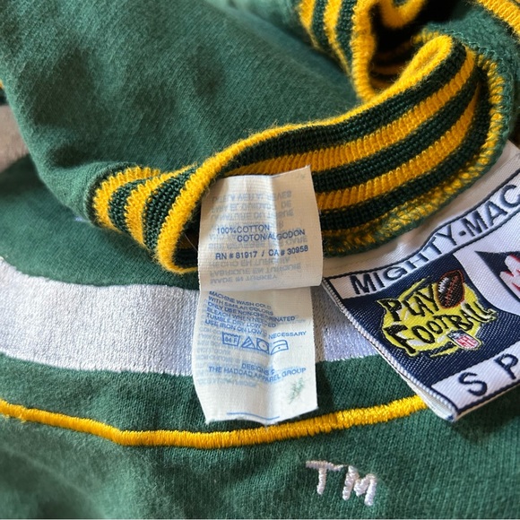 Vintage Boys Medium 10 - 12 Mighty Mac Green Bay Packers Pullover Sweatshirt 90s - Picture 10 of 10